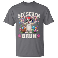 Funny Easter Day Six Seven Bruh T Shirt 67 Bunny Easter Eggs