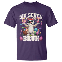 Funny Easter Day Six Seven Bruh T Shirt 67 Bunny Easter Eggs