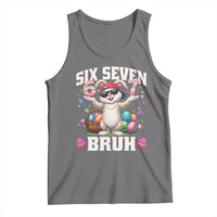Funny Easter Day Six Seven Bruh Tank Top 67 Bunny Easter Eggs