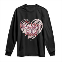Baseball Mom Long Sleeve Shirt Baseball Mama Life Game Day Vintage Heart