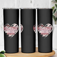 Baseball Mom Skinny Tumbler Baseball Mama Life Game Day Vintage Heart