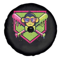 Party Monkey Baseball Drip Funny Animals Lover Spare Tire Cover