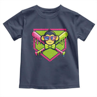 Party Monkey Baseball Drip Funny Animals Lover Toddler T Shirt