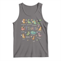 Dinosaur Autism Awareness Tank Top It Is Okay to Be Different Dino Lover