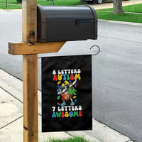 Funny 67 Autism Awareness Garden Flag 6 Letters Autism 7 Letters Awesome Dabbing Puzzle