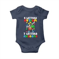 Funny 67 Autism Awareness Baby Onesie 6 Letters Autism 7 Letters Awesome Dabbing Puzzle