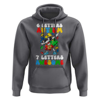 Funny 67 Autism Awareness Hoodie 6 Letters Autism 7 Letters Awesome Dabbing Puzzle