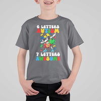 Funny 67 Autism Awareness T Shirt For Kid 6 Letters Autism 7 Letters Awesome Dabbing Puzzle