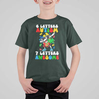 Funny 67 Autism Awareness T Shirt For Kid 6 Letters Autism 7 Letters Awesome Dabbing Puzzle
