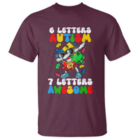 Funny 67 Autism Awareness T Shirt 6 Letters Autism 7 Letters Awesome Dabbing Puzzle