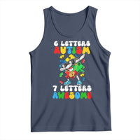 Funny 67 Autism Awareness Tank Top 6 Letters Autism 7 Letters Awesome Dabbing Puzzle
