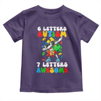 Funny 67 Autism Awareness Toddler T Shirt 6 Letters Autism 7 Letters Awesome Dabbing Puzzle