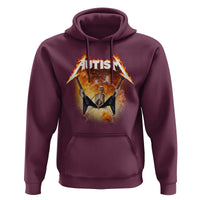 Autism Skeleton Rocker Hoodie Hardcore Rock Style Artwork