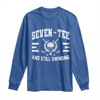 70th Birthday Golf Long Sleeve Shirt Funny Seven Tee And Still Swinging 70 Years Old