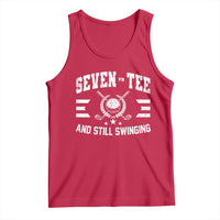 70th Birthday Golf Tank Top Funny Seven Tee And Still Swinging 70 Years Old