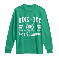 90th Birthday Golf Long Sleeve Shirt Funny Nine Tee And Still Swinging 90 Years Old