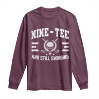 90th Birthday Golf Long Sleeve Shirt Funny Nine Tee And Still Swinging 90 Years Old