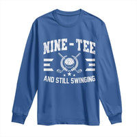 90th Birthday Golf Long Sleeve Shirt Funny Nine Tee And Still Swinging 90 Years Old