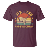 60th Birthday Golf T Shirt Funny Six Tee And Still On Par 60 Years Old