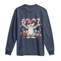Funny Easter Day Six Seven 67 Bunny Boys Kids Long Sleeve Shirt