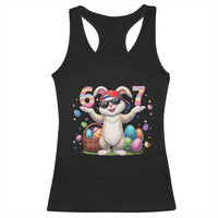 Funny Easter Day Six Seven 67 Bunny Boys Kids Racerback Tank Top