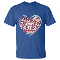 Baseball Sister T Shirt Vintage Baseball Heart Game Day