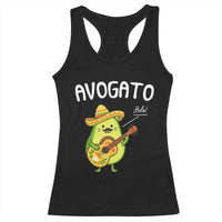 Funny Avocado Cat Avogato Racerback Tank Top Cinco De Mayo Mexican
