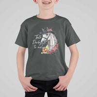 Funny Horse Lover Talk Derby To Me T Shirt For Kid