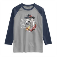 Funny Horse Lover Talk Derby To Me Raglan Shirt