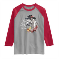 Funny Horse Lover Talk Derby To Me Raglan Shirt