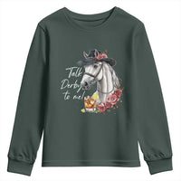 Funny Horse Lover Talk Derby To Me Youth Sweatshirt