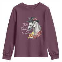 Funny Horse Lover Talk Derby To Me Youth Sweatshirt
