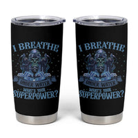 Scuba Diving Tumbler Cup I Breathe Underwater What's Your Superpower Skull - Wonder Print Shop