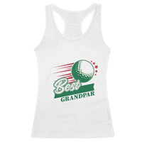 Golfing Dad Racerback Tank Top Best Grandpar Golf Ball Father's Day - Wonder Print Shop