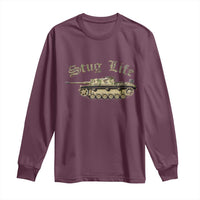 Funny WW2 Tank History Stug Life Long Sleeve Shirt