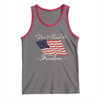 Funny Dont Tread On Freedom Tank Top Patriotic 4th Of July Vintage Betsy Ross Flag - Wonder Print Shop