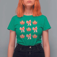 Happy Canada Day T Shirt For Women Coquette Orange Bows Maple Leaf - Wonder Print Shop