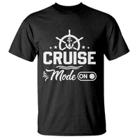 Funny Cruise Mode On T Shirt Summer Vacation Family Matching Vintage Anchor - Wonder Print Shop