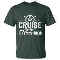 Funny Cruise Mode On T Shirt Summer Vacation Family Matching Vintage Anchor - Wonder Print Shop