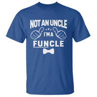 Funny Not An Uncle I'm A Funcle T Shirt Vintage Ribbon Star - Wonder Print Shop