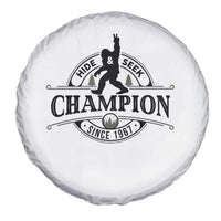 Bigfoot Lover Spare Tire Cover Hide And Seek Champion Vintage Sasquatch
