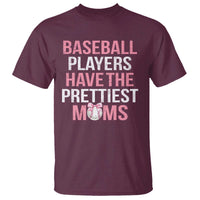 Funny Baseball T Shirt Baseball Players Have The Prettiest Moms Vintage Ribbon Ball - Wonder Print Shop