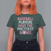 Funny Baseball T Shirt For Women Baseball Players Have The Prettiest Moms Vintage Ribbon Ball - Wonder Print Shop