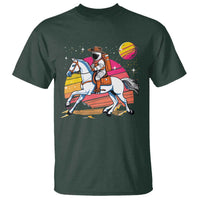 Astronaut Cowboy T Shirt Spaceman Planets Space Galaxy Western Style - Wonder Print Shop