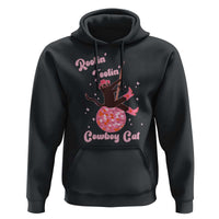 Funny Rootin Tootin Cowboy Cat Hoodie Western Hat Cute Black Kitten Cowgirls - Wonder Print Shop