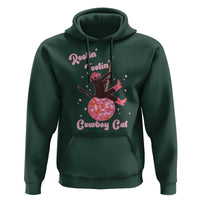 Funny Rootin Tootin Cowboy Cat Hoodie Western Hat Cute Black Kitten Cowgirls - Wonder Print Shop