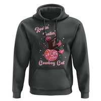 Funny Rootin Tootin Cowboy Cat Hoodie Western Hat Cute Black Kitten Cowgirls - Wonder Print Shop