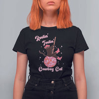 Funny Rootin Tootin Cowboy Cat T Shirt For Women Western Hat Cute Black Kitten Cowgirls - Wonder Print Shop