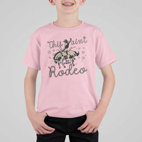 Retro Western Cowboy T Shirt For Kid This Ain't My First Rodeo Country Rope - Wonder Print Shop