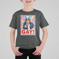 Funny LGBT T Shirt For Kid Gay Uncle Sam Ally Pride Month - Wonder Print Shop